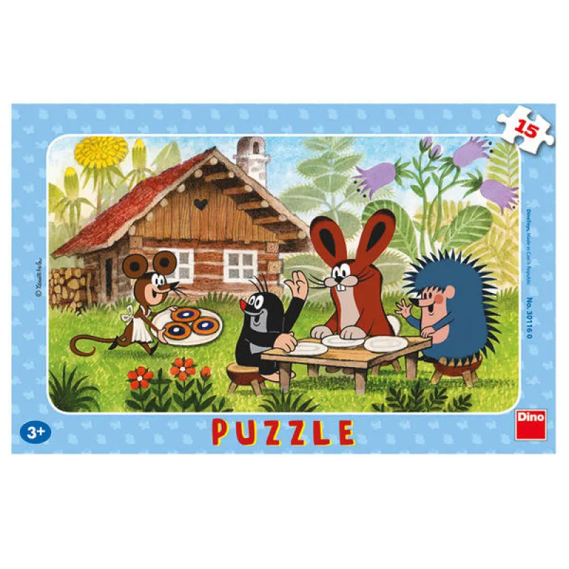 Dino Dino Puzzle Krtko na návšteve 15 ks