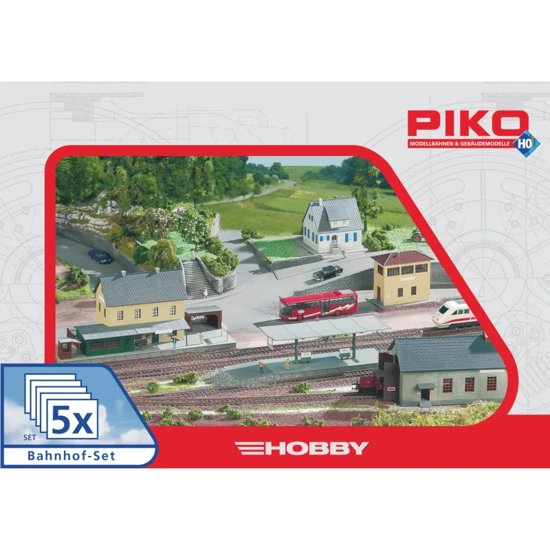 Piko Piko Hobby sada stavieb Nádražie Neustadt 5 dielov - 61923