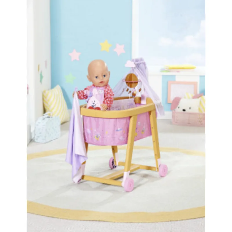BABY born Postieľka na kolieskach