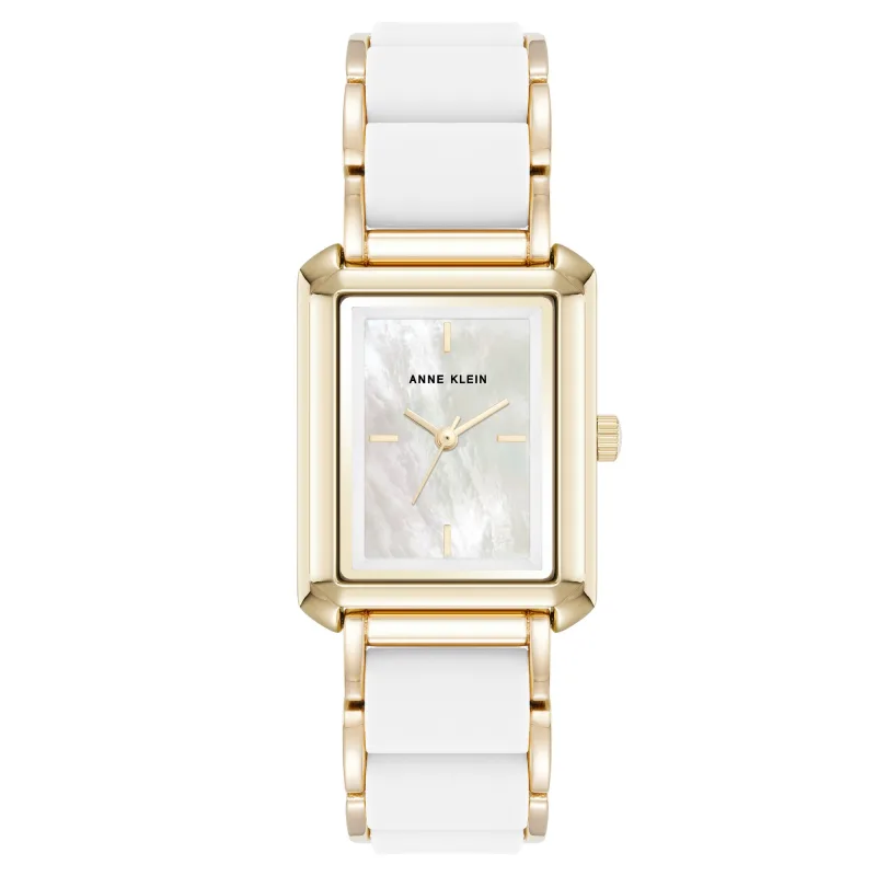 Anne Klein dámske štvorcové hodinky AK/5278GPWT