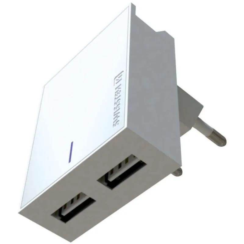 Swissten Síťový Adaptér Smart Ic 2X Usb 3A Power Bílý (22032000)