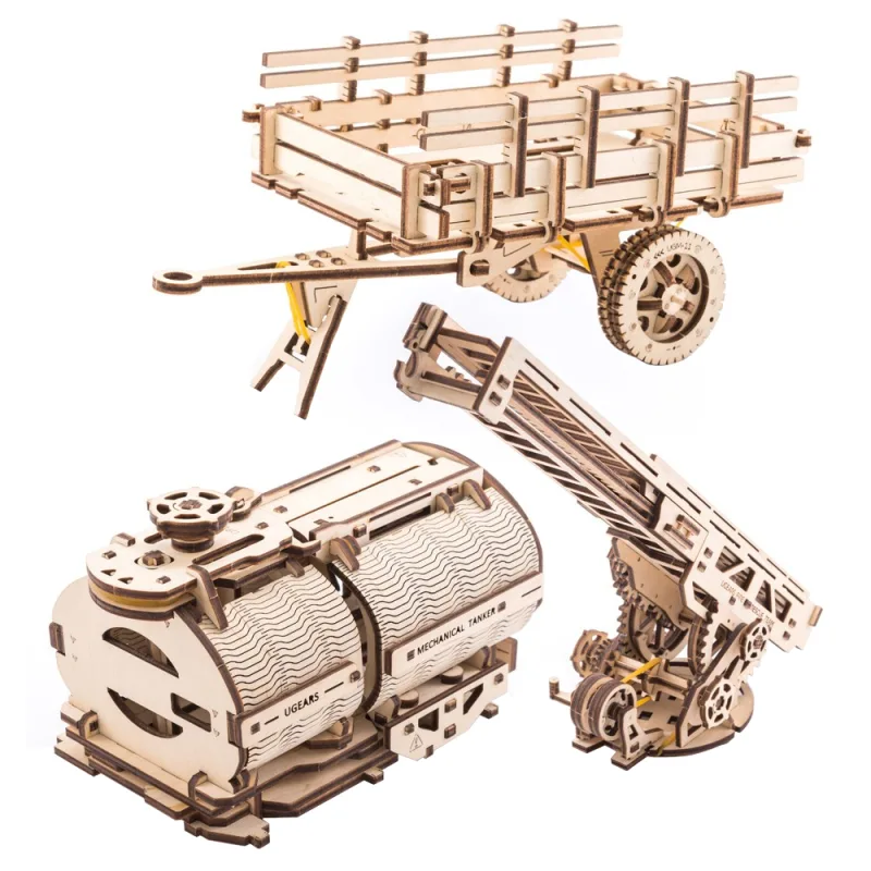 Ugears Ugears 3D drevené mechanické puzzle Sada príslušenstva pre nákladiak UGM-11