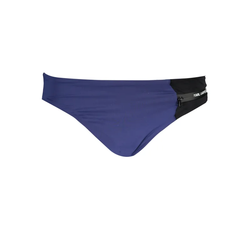 Dámske Plavky KARL LAGERFELD BEACHWEAR spodný diel - Modrá Farba: Modrá, Veľkosť: XS