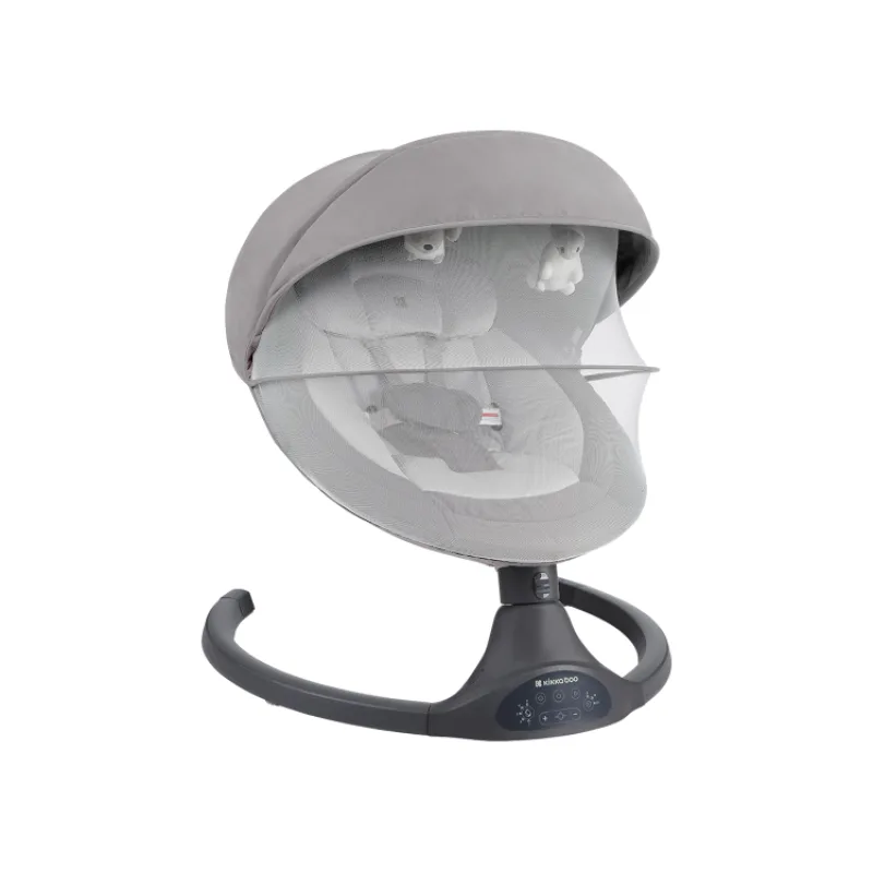 KikkaBoo Hojdacie lehátko elektrické Codie Light Grey