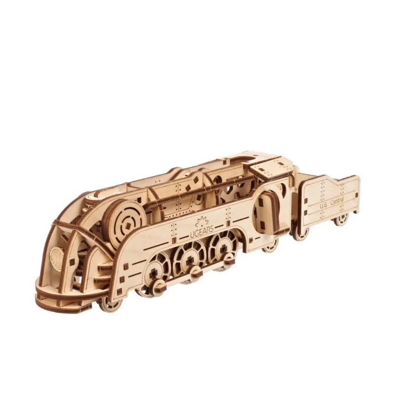 Ugears Ugears 3D drevené mechanické puzzle MINI Lokomotíva