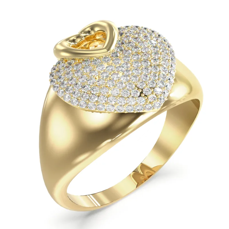 Dámsky Prsteň GUESS JUBR05215JWYG (52 )