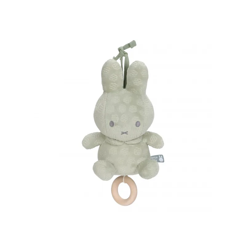 Little Dutch Hudobný králiček Miffy Green Flower