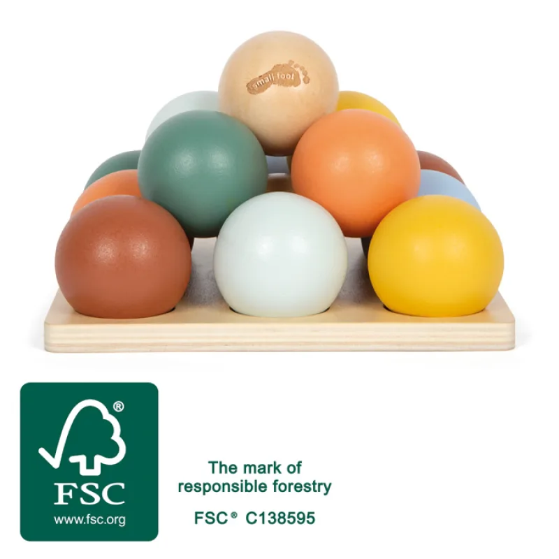 Small Foot small foot Montessori triediaca hra s loptičkami