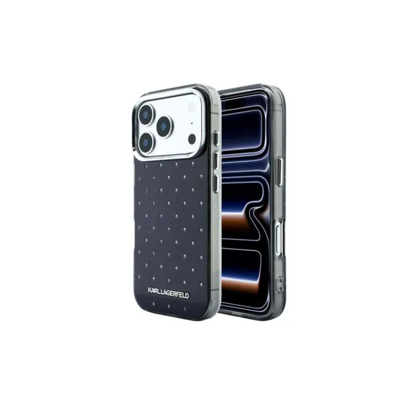 Karl Lagerfeld IML Rhinestones Allover kryt iPhone 18 Pro Max čierna (57983131769)