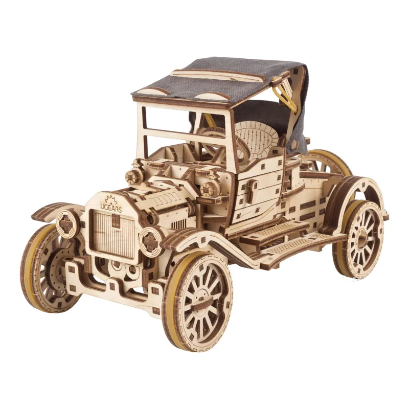 Ugears Ugears 3D drevené mechanické puzzle Historický automobil UGR-T