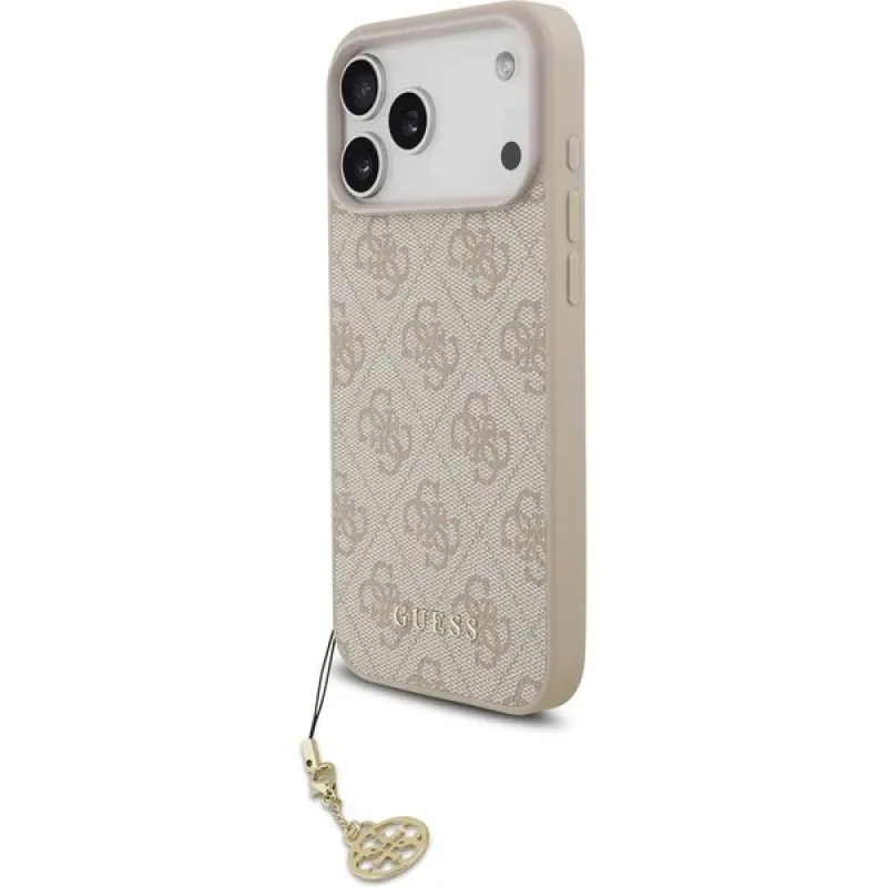 Guess 4G Charm MagSafe kryt iPhone 17 Pro ružový 57983127146