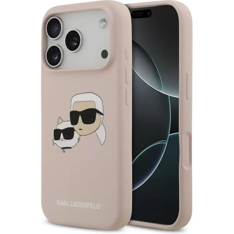 Karl Lagerfeld Liquid Silicone Double Heads MagSafe kryt iPhone 17 Pro…