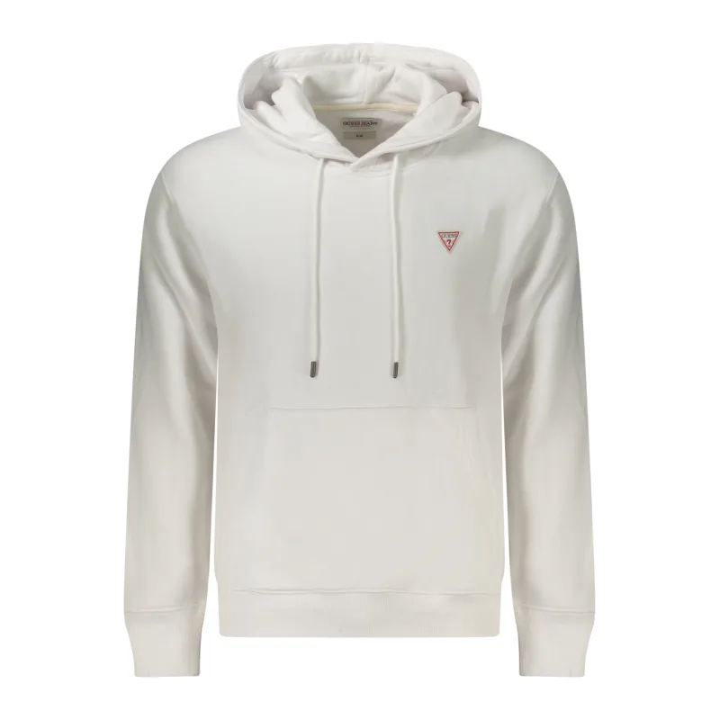Pánska Mikina bez zipsu GUESS JEANS - Biela Farba: Biela, Veľkosť: XL