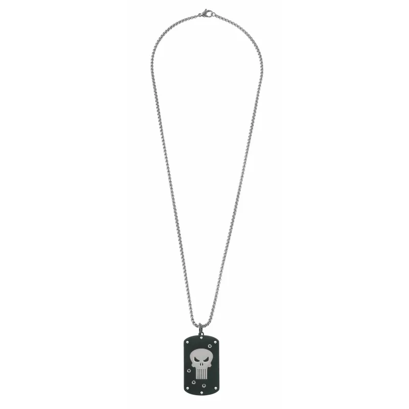Marvel pánsky náhrdelník Punisher oceľový .SK C600693L-M
