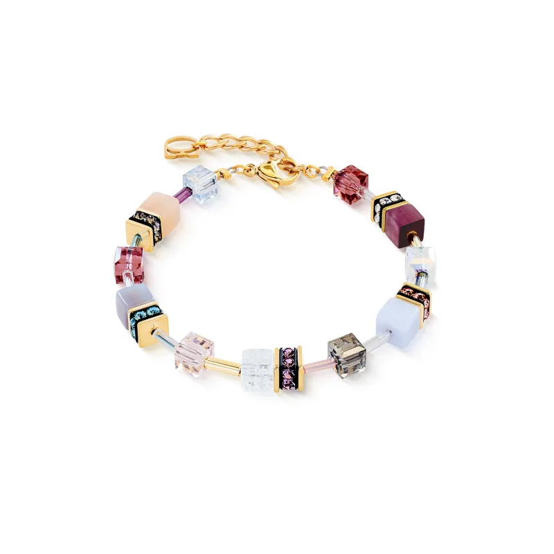 Dámsky náramok Coeur de Lion GeoCUBE® Iconic Precious Golden BlushE 4905/30-1924