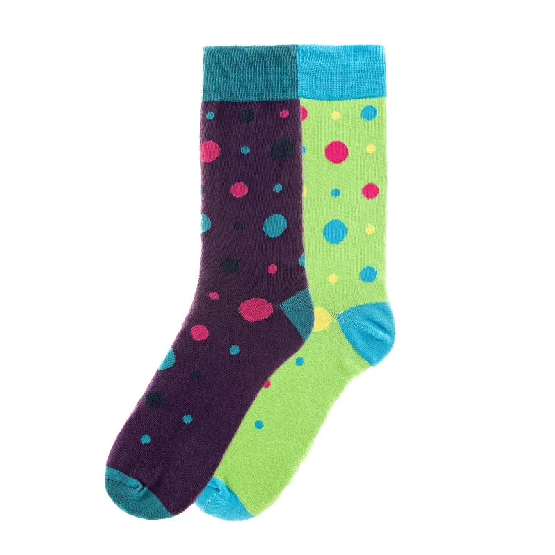 Súprava pánskych ponožiek Funky Steps s bodkami FSC194