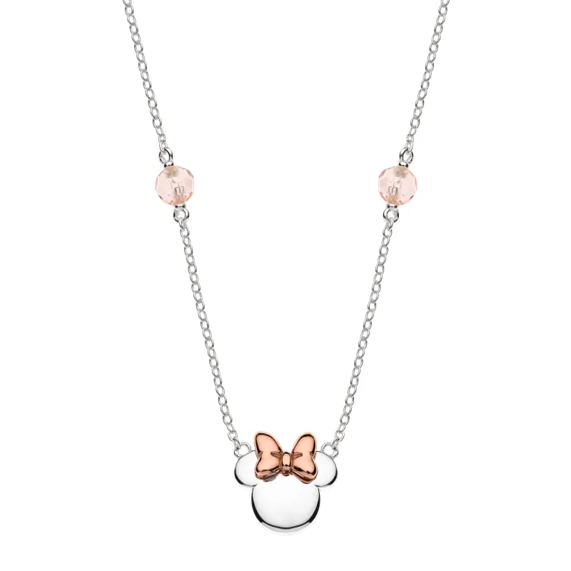 Disney detský náhrdelník Minnie Mouse strieborný NS00014TRPL-157.CS