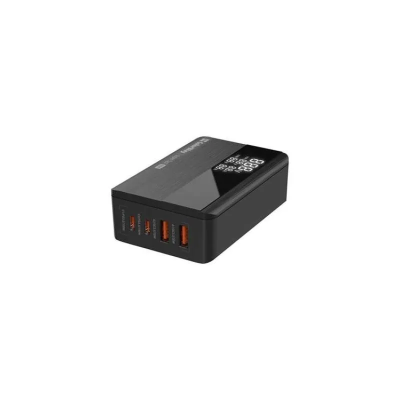COLORWAY USB nabíječka/ 2x USB-A/ 2x USB-C/ 100W/ Černá (CW-CHS041PD-BK)