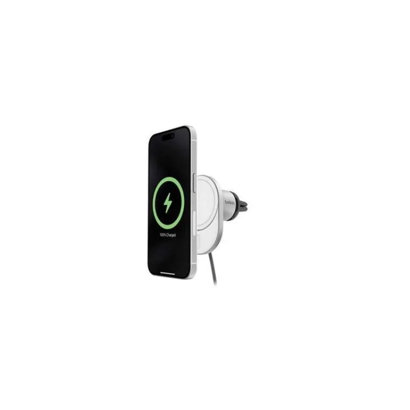 Belkin Boost Charge Pro Magnetic Wireless Car Charger with Qi2 15W - Gray (WIC008btGR-NCV2)