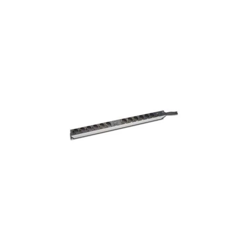 DIGITUS 19" PDU, 1U hliník, SCHUKO - 12x CEE 7/4, jistič (DN-95405)