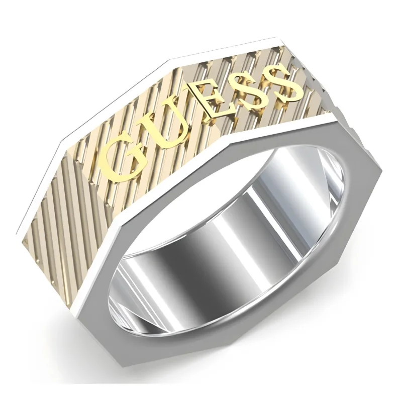Pánsky Prsteň GUESS JUMR03030JWYG (64 )