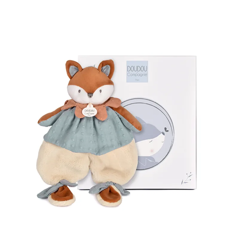 Doudou et Compagnie Paris Doudou Darčeková sada Plyšový muchláčik líška Timo 29 cm