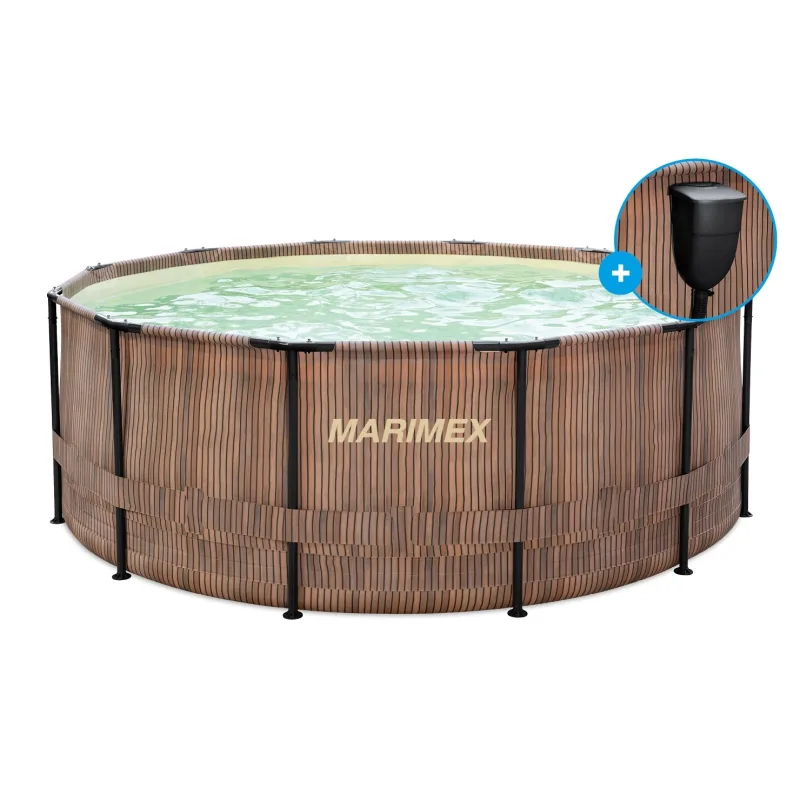 Marimex Florida bazén 3, 66x1, 22 m se zabudovaným skimmerem - motiv TEAK…