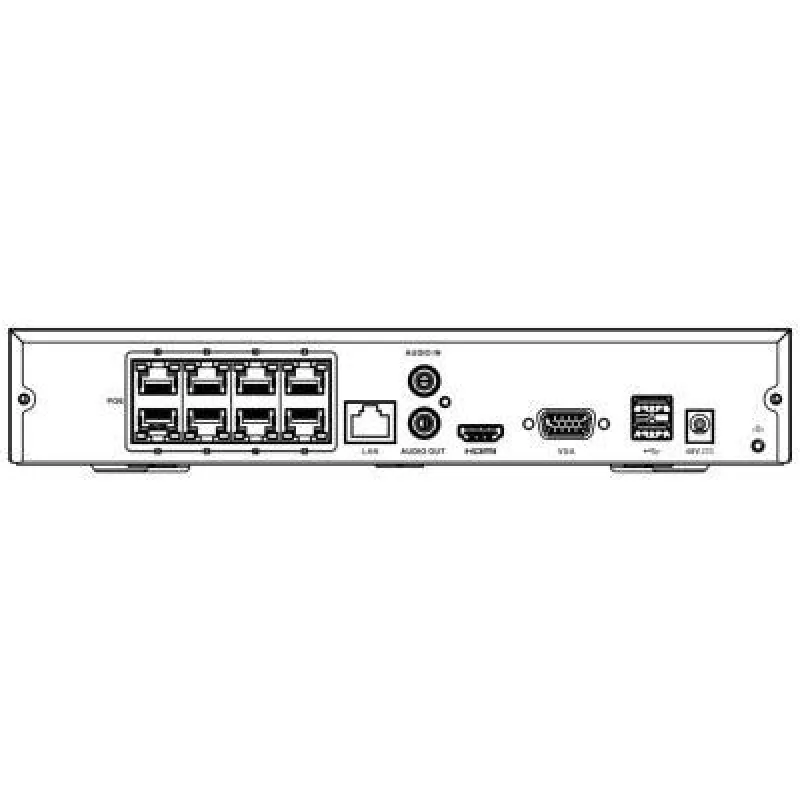 HiLook powered by Hikvision NVR-108MH-C/8P(E)/ pro 8 kamer/ 8x PoE/…