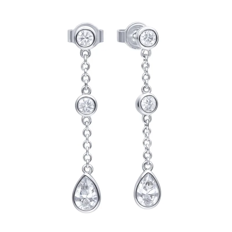 Dámske Náušnice DIAMONFIRE DÁMSKE 6220811082 (3CM )