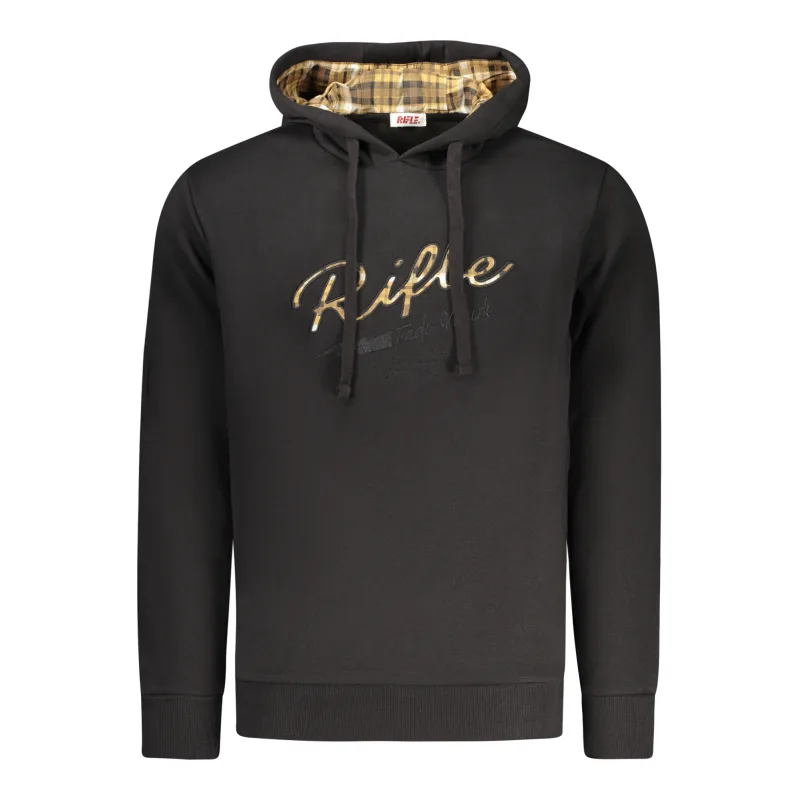 Pánska Mikina bez zipsu RIFLE - Čierna Farba: čierna, Veľkosť: 2XL