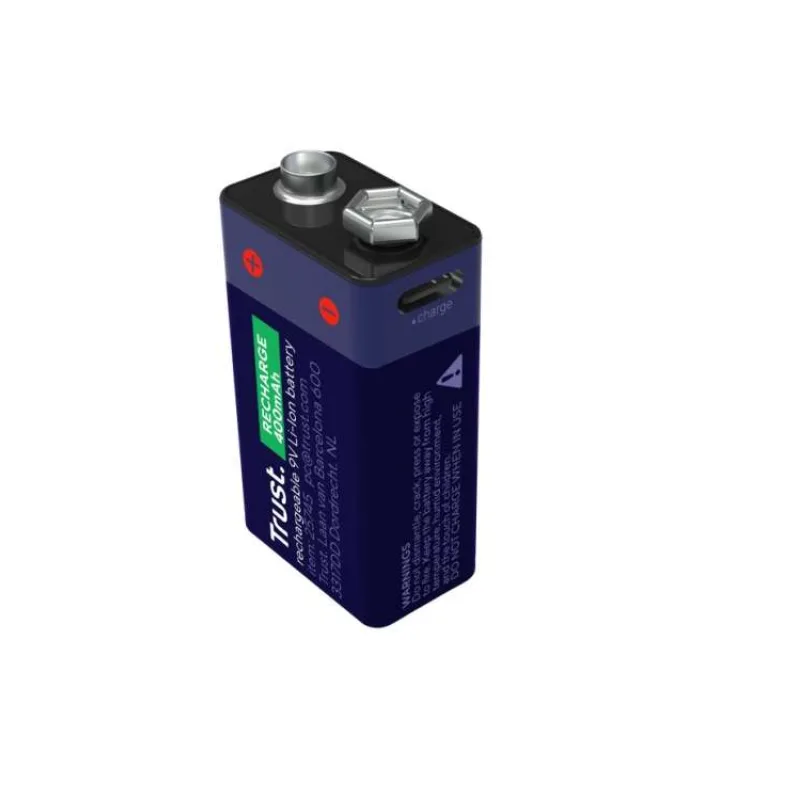 TRUST USB-C RECHARGEABLE BATTERY - 9V (25745)