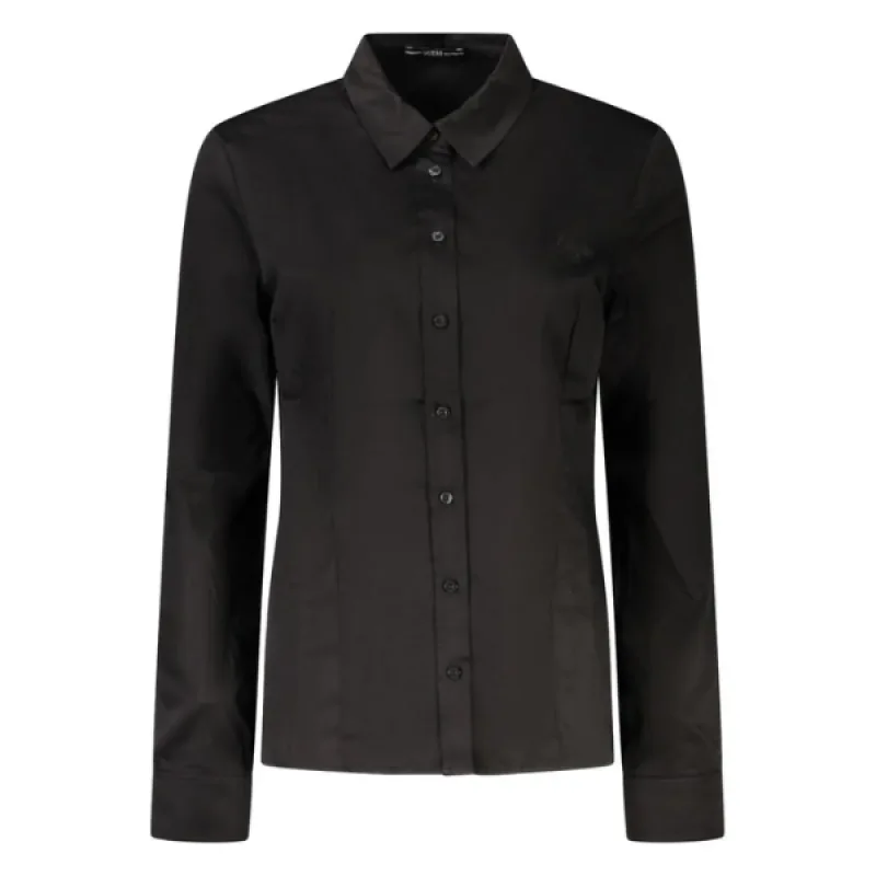 Kvalitná Dámska Košeľa GUESS JEANS Black Shirt Čierna Farba: čierna, Veľkosť: XL