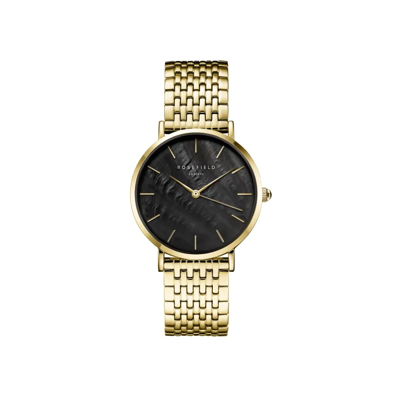 Dámske hodinky Rosefield Upper East Side Black Gold UBGSG-U35