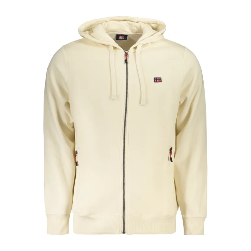 Pánska Mikina so zipsom NORWAY 1963 - Biela Farba: Biela, Veľkosť: XL