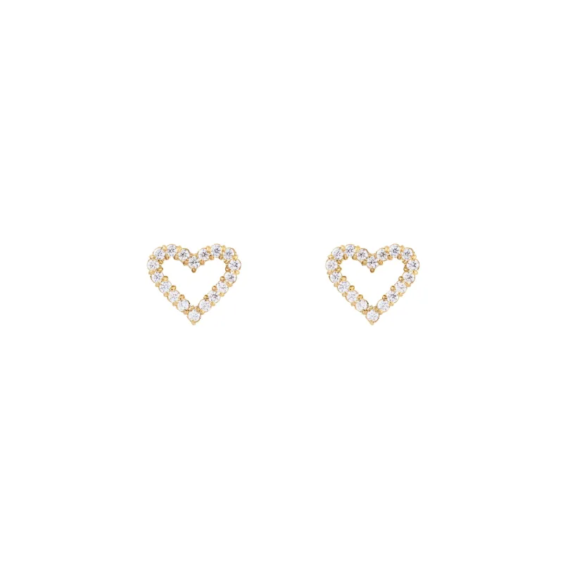 Daniel Wellington Dámske oceľové náušnice Mirelle Heart DW00401608