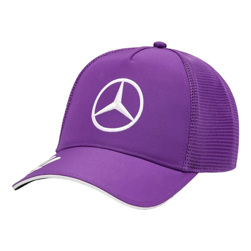 Mercedes AMG Pánska Šiltovka Mercedes-AMG Petronas Formula One x Lewis Hamilton – F1 šiltovka pre fanúšikov Mercedes, fialová