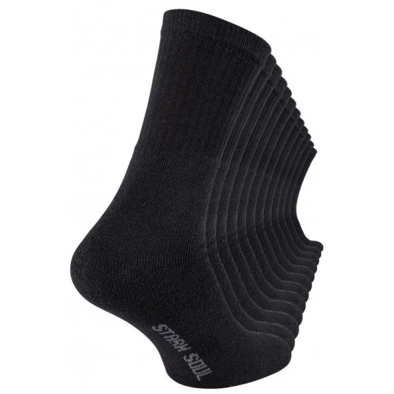Stark Soul® Retro Look Perfektné Pánske Tenisové Ponožky 3 páry čierne Farba: čierna, Veľkosť: 39 - 42