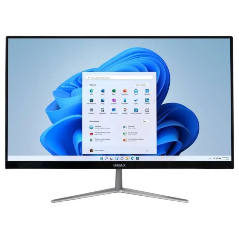 UMAX All-in-One U-One 24JL Pro/ 23,8" IPS/ 1920x1080/ N5100/ 4GB/ 128GB SSD/ HDMI/ 2x USB 3.0/ 2x USB 2.0/ W11Pro/ černý (UMM210242)