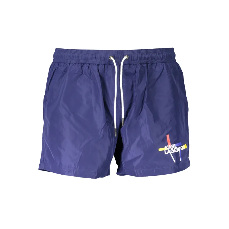Pánske Plavky KARL LAGERFELD BEACHWEAR - Modrá Farba: Modrá, Veľkosť: S