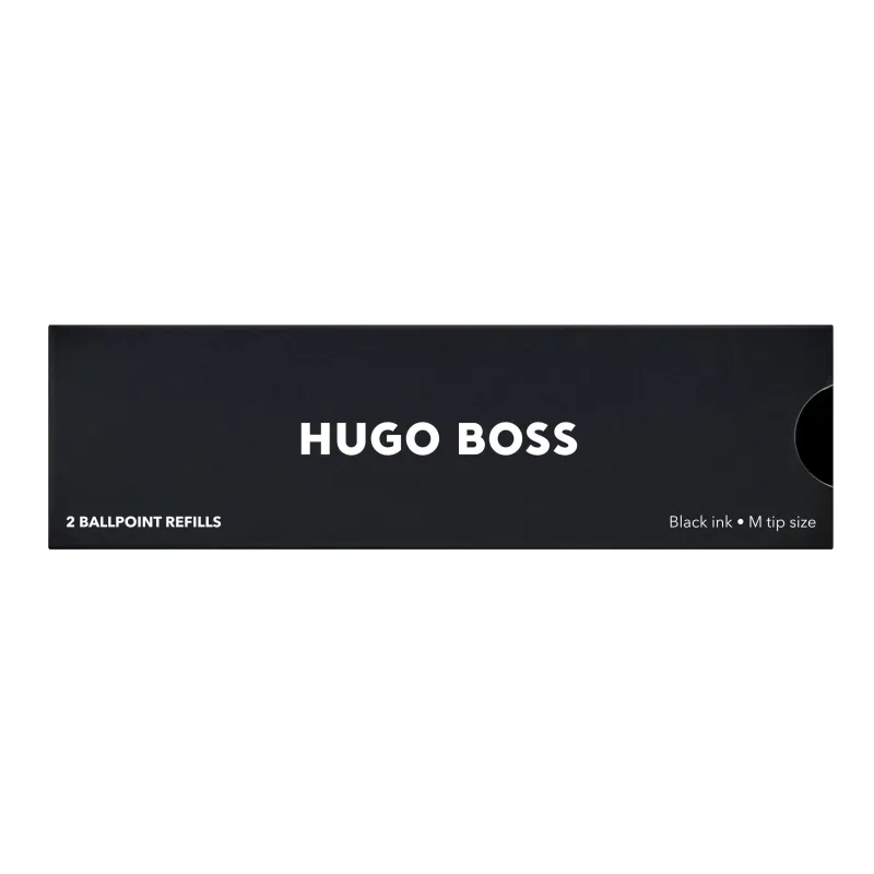 HUGO BOSS Náplne do guľôčkového pera Softline, čierne, M, 2 ks HPR641NM
