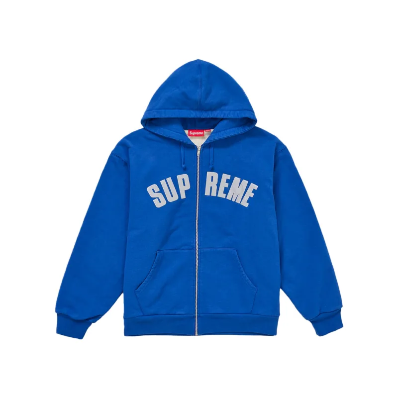 Supreme Arc Thermal Lined Zip Up Hooded Sweatshirt (FW26) Royal - L