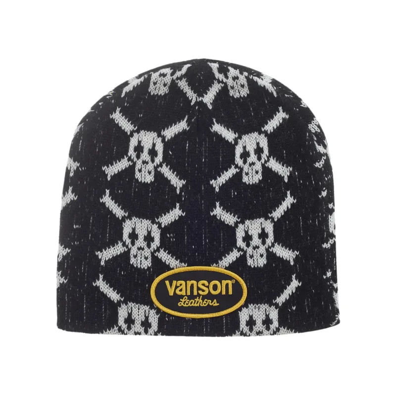 Supreme Vanson Leathers Skull Beanie Black - OS