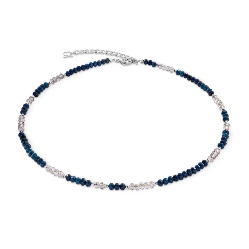 Náhrdelník Coeur de Lion Rhythm Jade Navy striebro 2043/10-0717