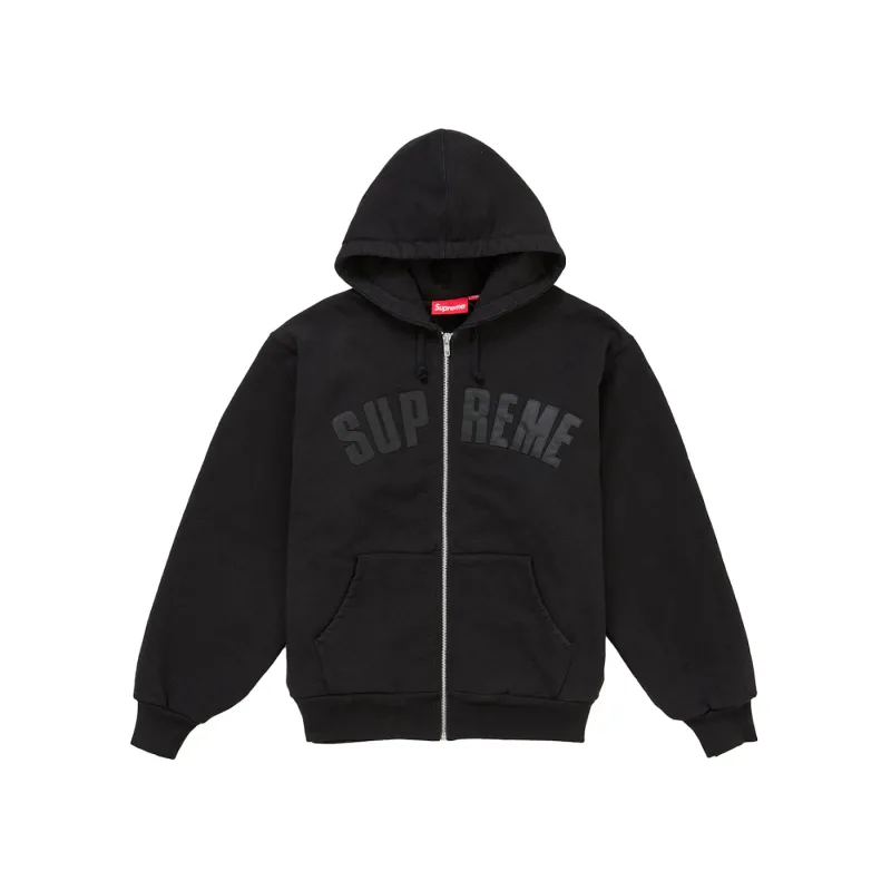 Supreme Arc Thermal Lined Zip Up Hooded Sweatshirt (FW26) Black - S