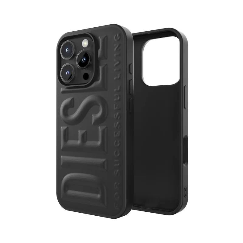 Diesel 3D kryt pre iPhone 16 Pro Biscotto čierny 60210