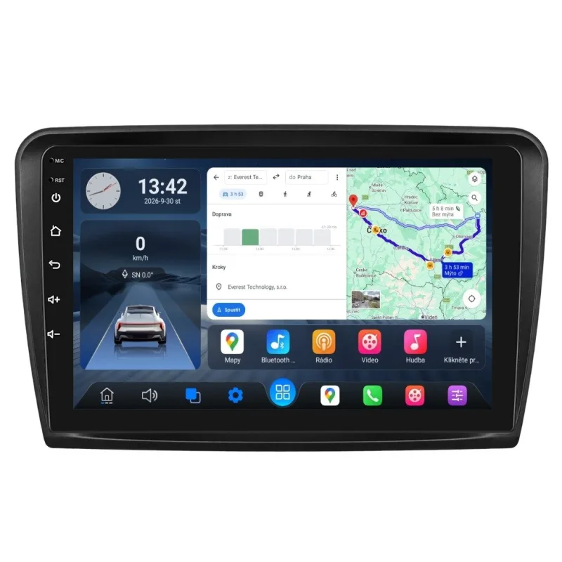 Isudar 2DIN autorádio Q74X-IEV09 Android, Škoda Superb II Q74X-UN08/A7159