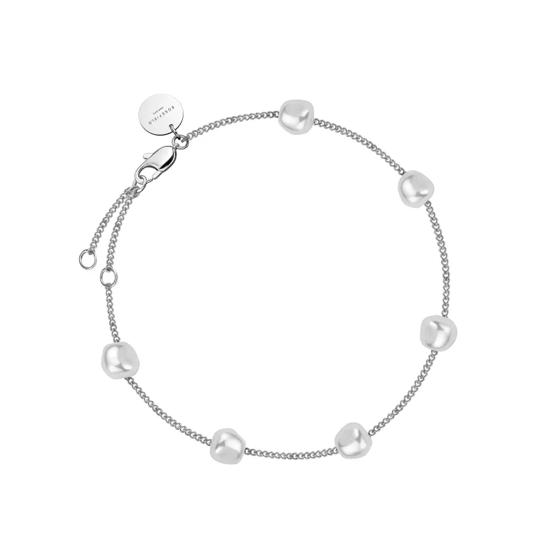 Rosefield náramok strieborný Multi Pearl JBLPS-J604