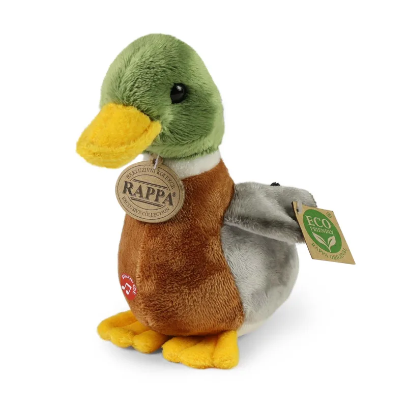 Rappa Plyšová kachna divoká se zvukem 22 cm ECO-FRIENDLY