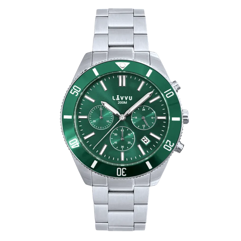 LAVVU Pánské hodinky Chronograph BRENNING s vodotěsností 200M