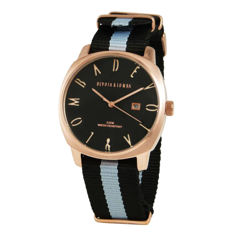 Pánske Hodinky DEVOTA & LOMBA DL008MSPBK-GR (42MM)